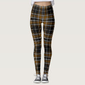 Tartan - Black-Deep Honey Brown Leggings (Voorkant)