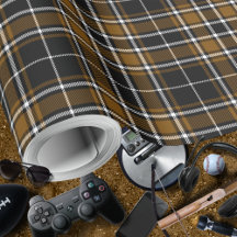 Tartan - Black-Deep Honey Brown-Off White