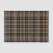 Tartan - Black-Deep Honey Brown-Off White Tissuepapier (Voorkant)