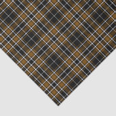 Tartan - Black-Deep Honey Brown-Off White Tissuepapier (Detail)