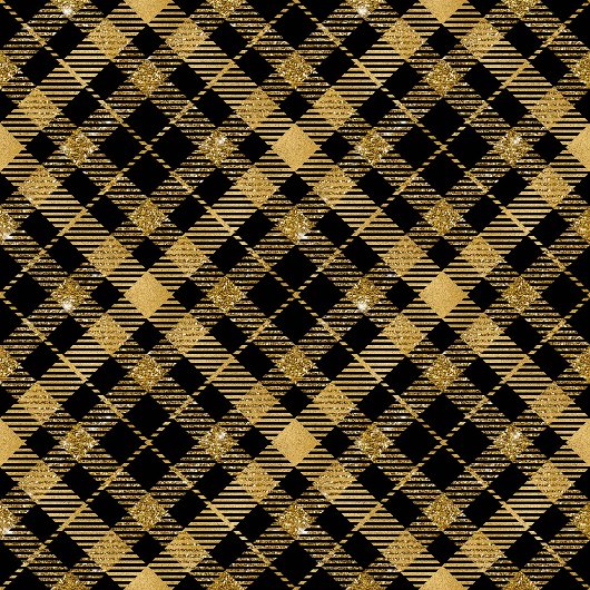 Tartan Blanket Custom Black Gold Winter Accent Fleece Deken