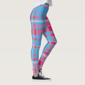 Tartan blauw en rood leggings (Rechts)