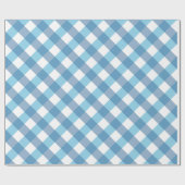 Tartan Blue Check Cadeaupapier (Vlak)