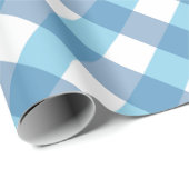 Tartan Blue Check Cadeaupapier (Rol Hoek)