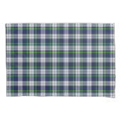Tartan Blue Green White Kussensloop (Voorkant)