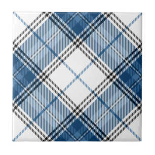 Tartan Blue White Tegeltje