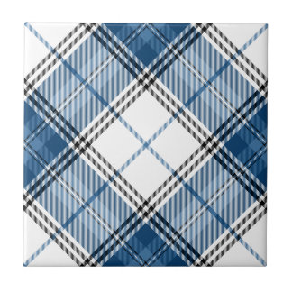 Tartan Blue White Tegeltje