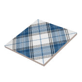 Tartan Blue White Tegeltje (Zijkant)