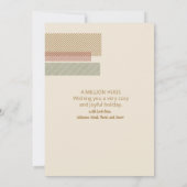 Tartan Border Christmas Photo Template ID1141A Feestdagenkaart (Achterkant)