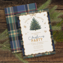 Tartan Border Kerstfeest Blauw ID1141B