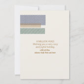 Tartan Border Kerstfoto Sjabloon ID1141B (Achterkant)