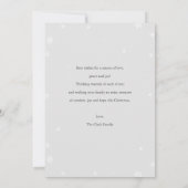 Tartan Border Snowflakes Merry Kerstmis Kaart (Achterkant)