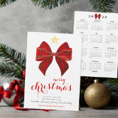 Tartan Bow 2026 Kalender Vrolijke Kerstkalender Feestdagenkaart