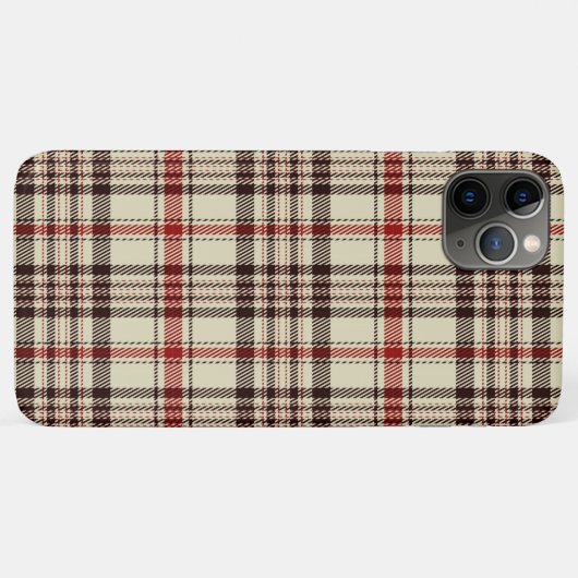 Tartan Brown Case-Mate iPhone Case (Achterkant (horizontaal))