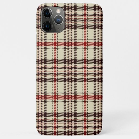 Tartan Brown Case-Mate iPhone Case (Achterkant)