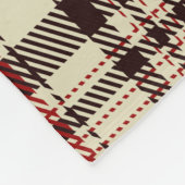 Tartan Brown Fleece Deken (Hoek)