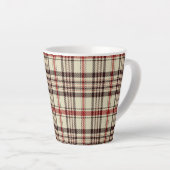 Tartan Brown Latte Mok (Rechterhoek)