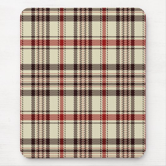 Tartan Brown Muismat (Voorkant)
