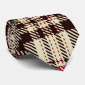 Tartan Brown Stropdas (Opgerold)