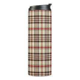 Tartan Brown Thermosbeker