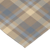 Tartan - Bruin, Blauw en Zand kleuren Tafelkleed (Gekanteld)