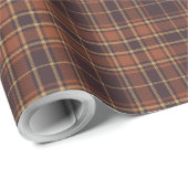 Tartan - bruin - Taupe-Burnt Sienna-Rustic Gold Cadeaupapier (Rol Hoek)