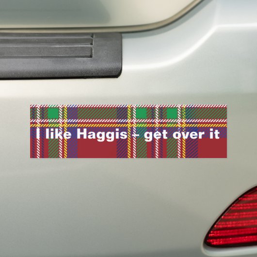 Tartan Bumpersticker (Op auto)