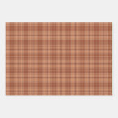 Tartan-Burnt Sienna-Rustic Gold-Cement-Terracotta Inpakpapier Vel (Voorkant 2)