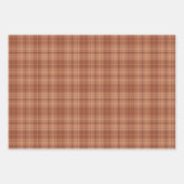 Tartan - Burnt Sienna-Terracotta-Milky Brown Inpakpapier Vel (Voorkant)