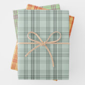 Tartan cadeauverpakking set inpakpapier vel (In situ)