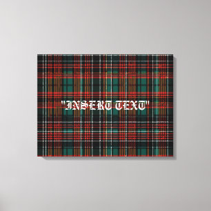 Tartan Canvas Afdruk