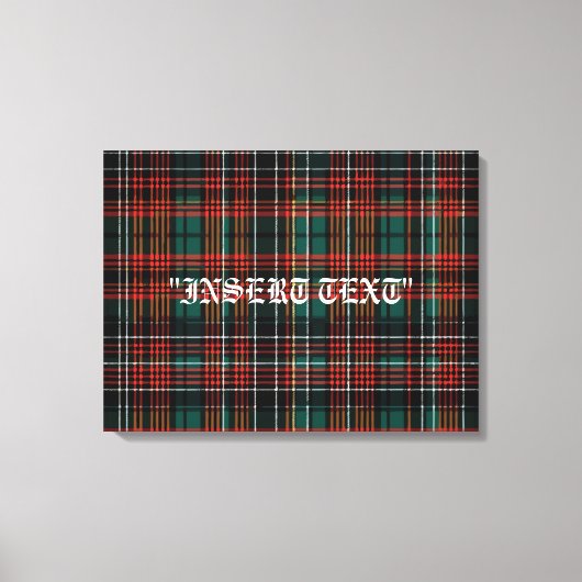 Tartan Canvas Afdruk (Voorkant)