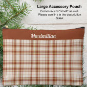 Tartan - Cement-Brown - GROTE Accessoirezak Etui