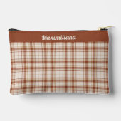 Tartan - Cement-Bruin - KLEIN Accessoirezakje Etui (Achterkant)