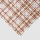 Tartan - Cement-Burnt Sienna-Rustic Gold Tissuepapier (Detail)