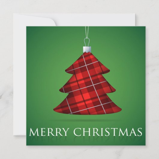 Tartan Christmas bauble Kaart (Voorkant)