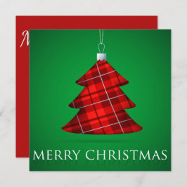 Tartan Christmas bauble Kaart