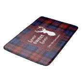 Tartan Christmas MacLachlan Gepersonaliseerde Plai Badmat (Gekanteld)
