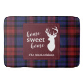 Tartan Christmas MacLachlan Gepersonaliseerde Plai Badmat (Voorkant)