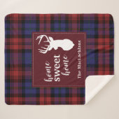 Tartan Christmas MacLachlan Gepersonaliseerde Plai Sherpa Deken (Voorkant (horizontaal))