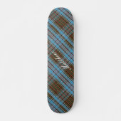 Tartan Clan Anderson Checkered Pset Persoonlijk Skateboard (Voorkant)