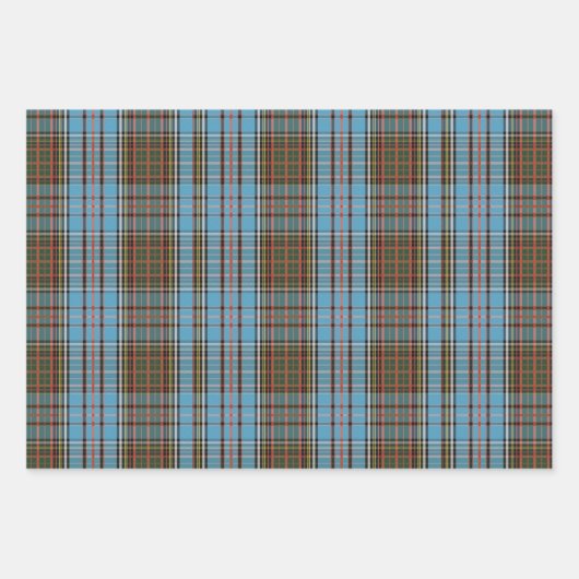 Tartan Clan Anderson Gecontroleerd patroonpatroon Inpakpapier Vel (Voorkant 3)