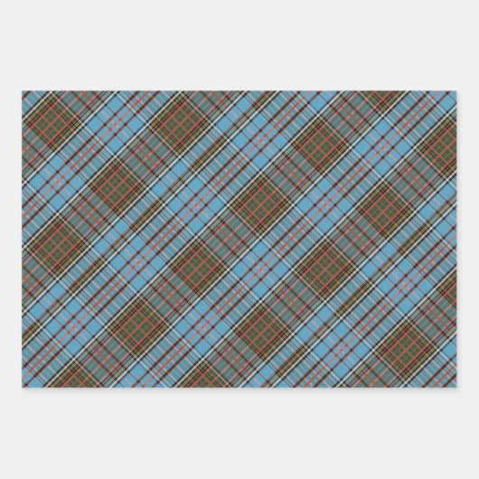 Tartan Clan Anderson Gecontroleerd patroonpatroon Inpakpapier Vel (Voorkant 2)