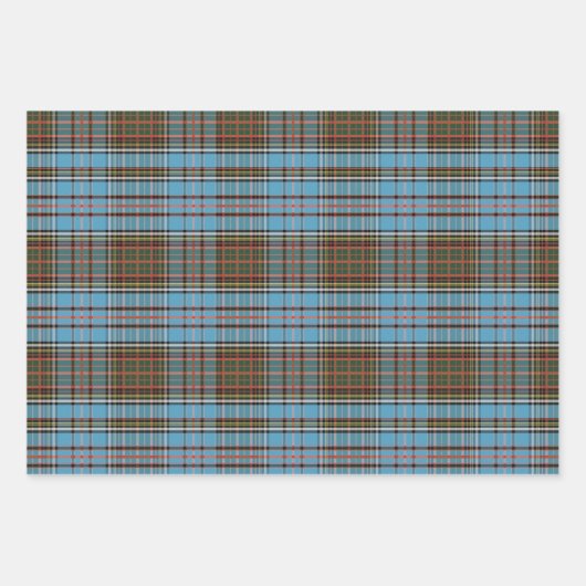 Tartan Clan Anderson Gecontroleerd patroonpatroon Inpakpapier Vel (Voorkant)