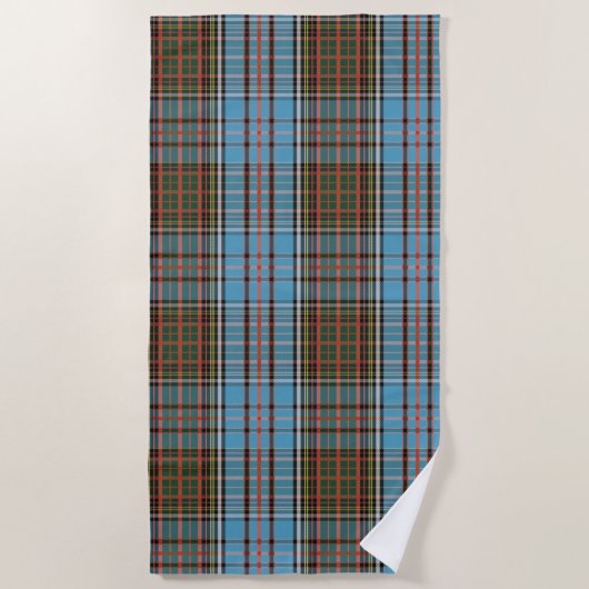 Tartan Clan Anderson Plaid geruit Strandlaken (Voorkant)