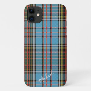 Tartan Clan Anderson Schotse ruit lichtblauwe ruit Case-Mate iPhone Case