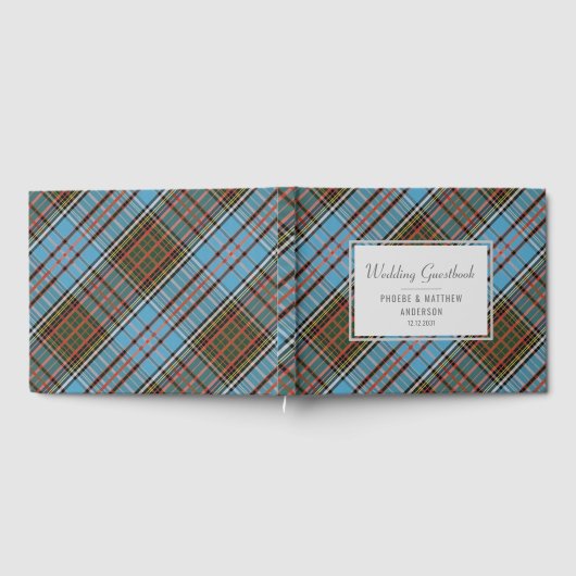 Tartan Clan Anderson Schotse ruit multikleur gerui Gastenboek (Volledig)