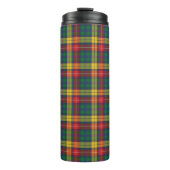 Tartan Clan Buchanan Groene Rode Check Thermosbeker (Voorkant)