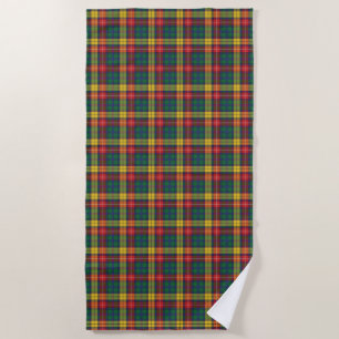 Tartan Clan Buchanan Plaid Geel Rood Groen Check Strandlaken