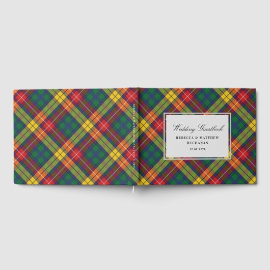 Tartan Clan Buchanan Schots geruit meerkleurig aan Gastenboek (Volledig)
